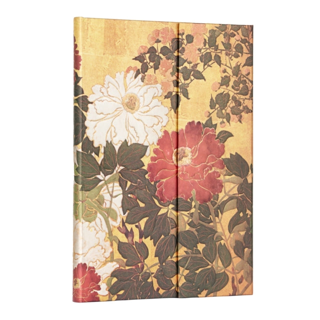 Book cover of: Natsu (Rinpa Florals) Midi Unlined Hardback Journal (Wrap Closure). By: Paperblanks