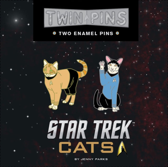 Book cover of: Star Trek Cats Twin Pins. By: Jenny Parks