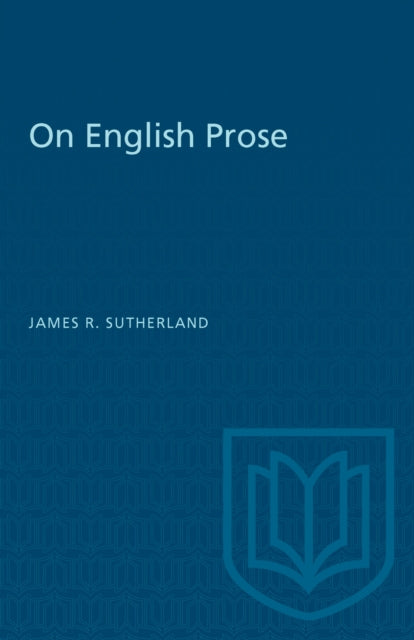 Book cover of: On English Prose. By: SUTHERLAND