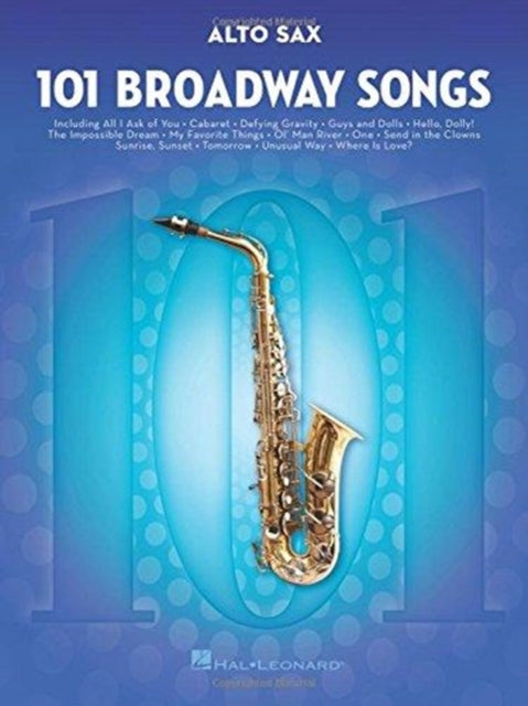 Book cover of: 101 Broadway Songs for Alto Sax