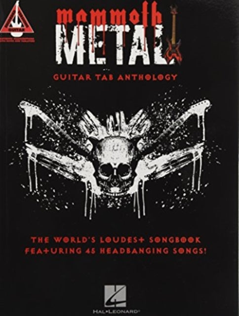 Book cover of: Mammoth Metal Guitar Tab Anthology. By: Hal Leonard Corp.