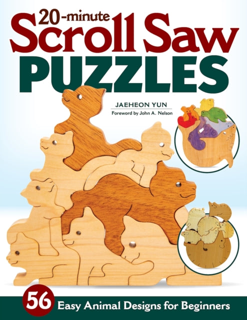 Book cover of: 20-Minute Scroll Saw Puzzles. By: Jaeheon Yun