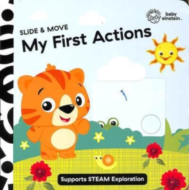 Book cover of: Baby Einstein Slide & Move My First Actions Novelty Board Book. By: I. Kids P