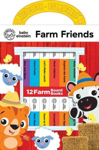 Book cover of: Baby Einstein Farm Friends 12 Board Books My First Library. By: PI Kids