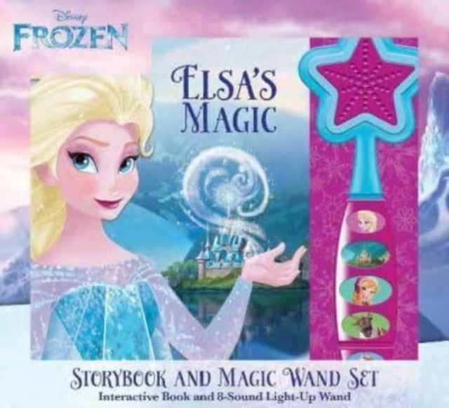 Book cover of: Disney Frozen: Elsa's Magic Storybook and Magic Wand Sound Book Set. By: The Disney Storybook Art Team