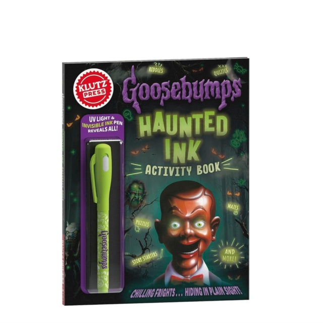 Book cover of: Goosebumps Invisible Ink Activity Book. By: Editors of Klutz