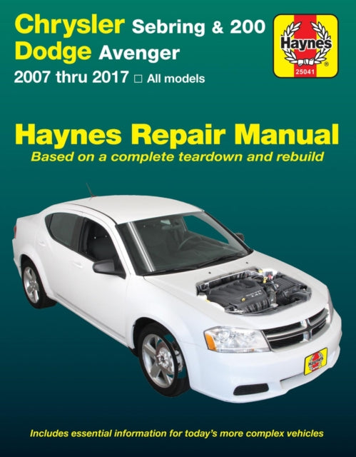 Book cover of: Chrysler Sebring Sedan (2007-2010). By: Editors of Haynes Manuals