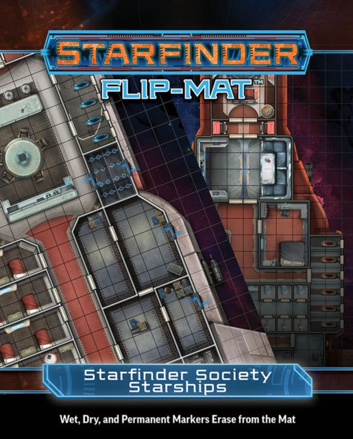 Book cover of: Starfinder Flip-Mat: Starfinder Society Starships