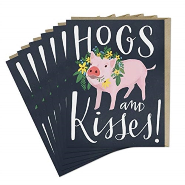 Book cover of: 6-Pack Em & Friends Hogs and Kisses Card