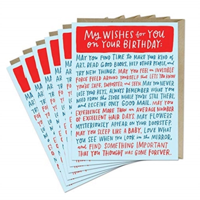 Book cover of: 6-Pack Em & Friends Wishes For Your Birthday Card