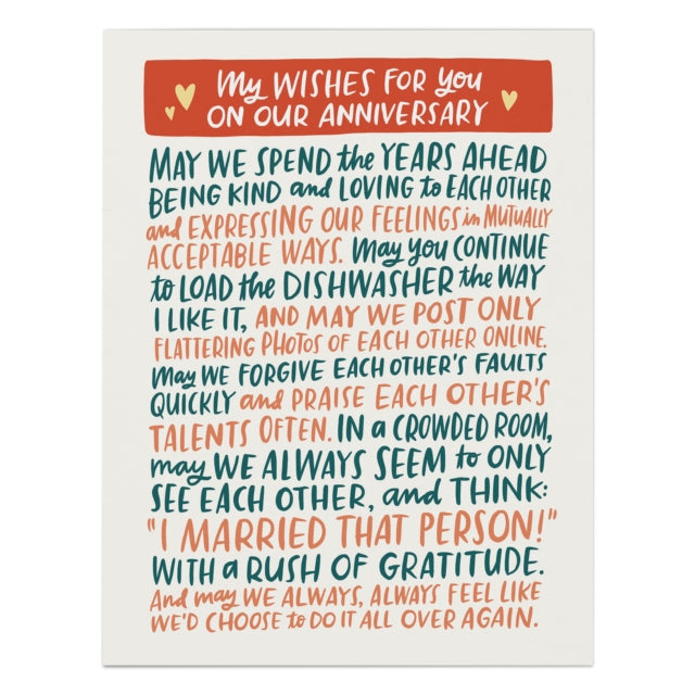 Book cover of: 6-Pack Em & Friends Anniversary Wishes Card