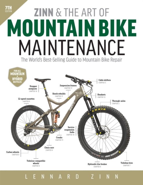 Book cover of: Zinn and the Art of Mountain Bike Maintenance, 7th Edition