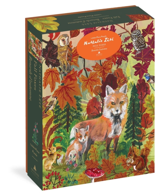 Book cover of: Nathalie Lete: Fall Foxes 1,000-Piece Puzzle. By: Nathalie Lété