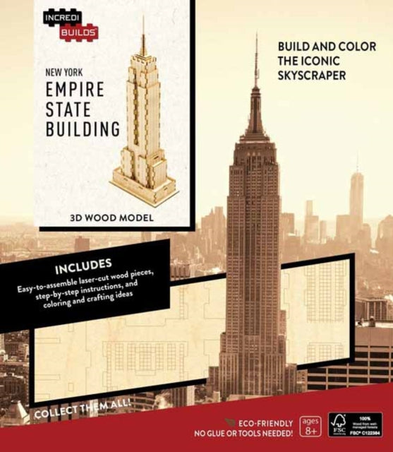 Book cover of: IncrediBuilds: New York: Empire State Building 3D Wood Model