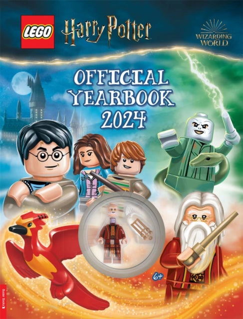 Book cover of: LEGO® Harry Potter™: Official Yearbook 2024 (with Albus Dumbledore™ minifigure). By: LEGO®