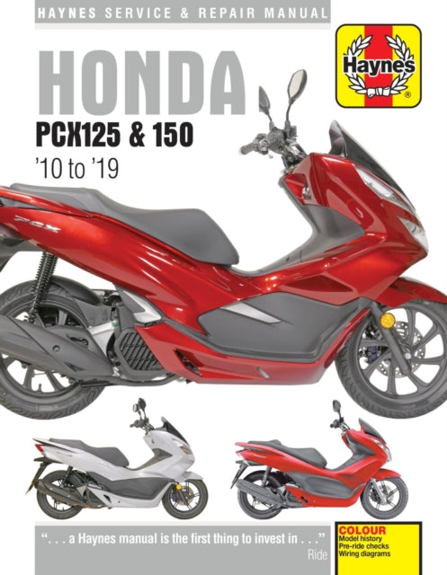 Book cover of: Honda PCX125 &150 (10-19). By: Editors of Haynes Manuals