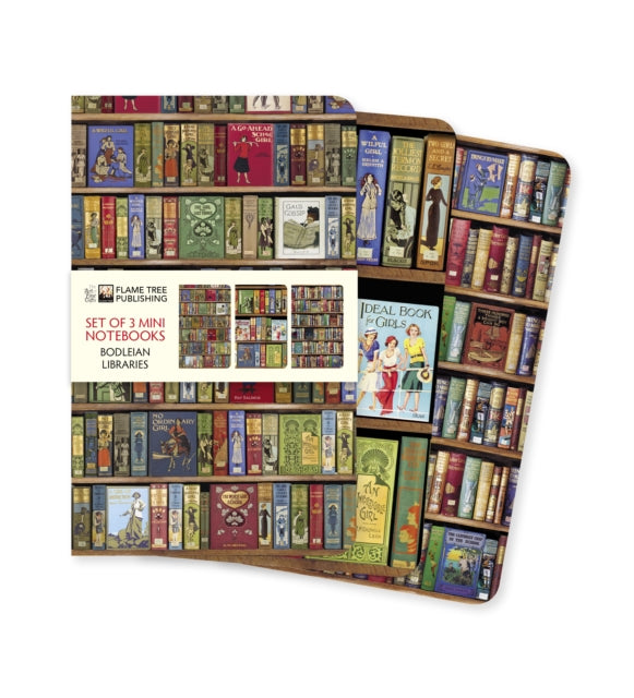 Book cover of: Bodleian Libraries Set of 3 Mini Notebooks. By: Flame Tree Studio