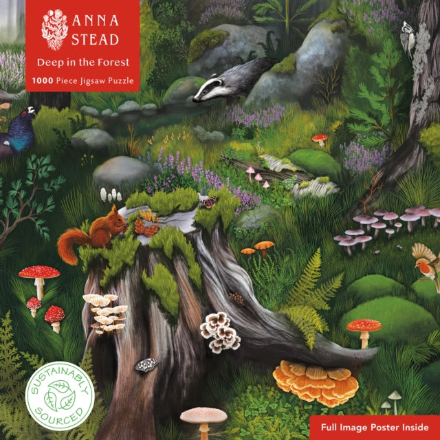 Book cover of: Adult Sustainable Jigsaw Puzzle Anna Stead: Deep in the Forest