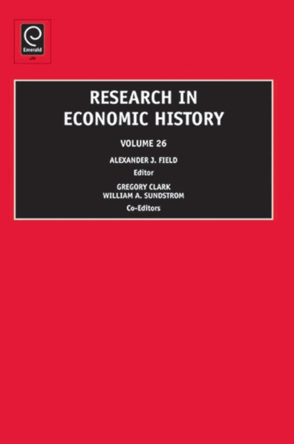 Book cover of: Research in Economic History. By: Alexander J. Field