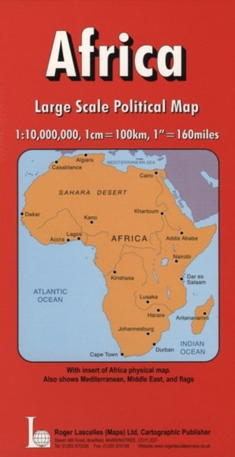 Book cover of: "Daily Telegraph" Africa Political Wall Map