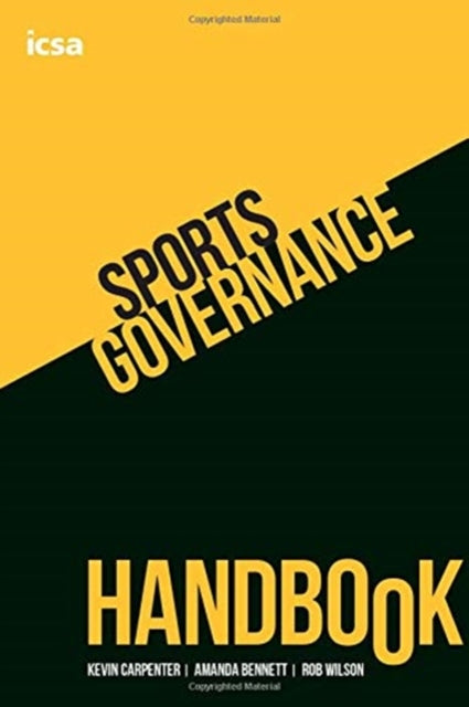 Book cover of: Sports Governance Handbook. By: CARPENTER