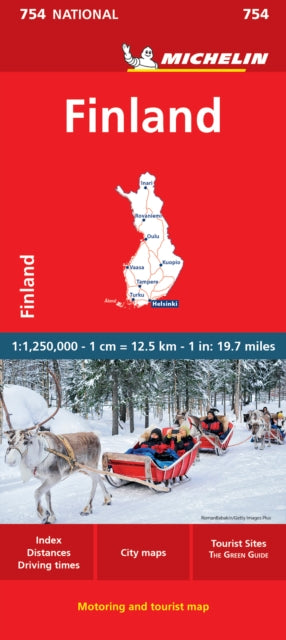 Book cover of: Finland - Michelin National Map 754