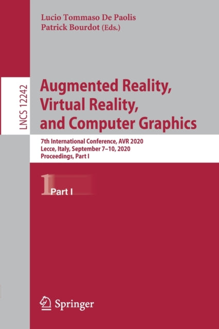 Book cover of: Augmented Reality, Virtual Reality, and Computer Graphics. By: Lucio Tommaso De Paolis