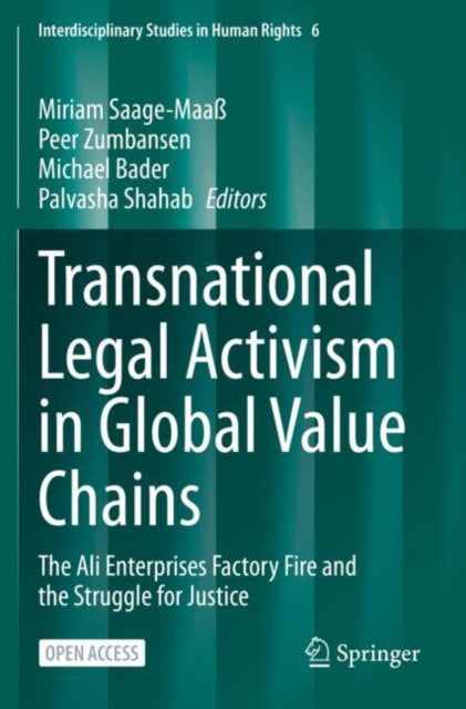Book cover of: Transnational Legal Activism in Global Value Chains. By: Miriam Saage-Maaß