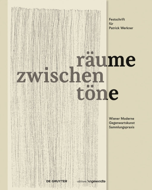 Book cover of: zwischenraume zwischentone. By: Bernadette Reinhold