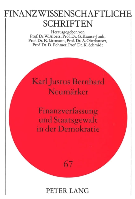 Book cover of: Finanzverfassung und Staatsgewalt in der Demokratie