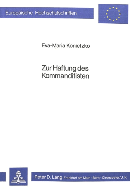 Book cover of: Zur Haftung des Kommanditisten