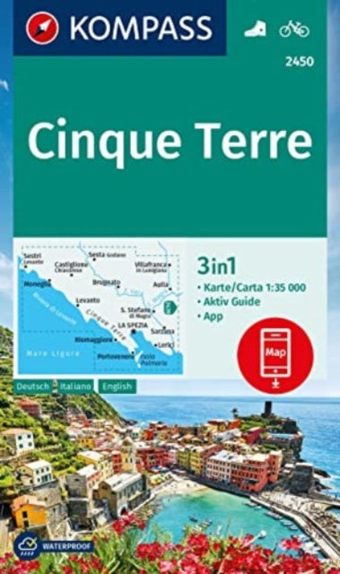 Book cover of: Cinque Terre D/I + Aktiv Guide