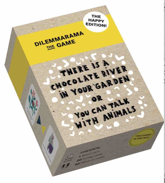 Book cover of: Dilemmarama the Game: Happy edition. By: Dilemma op Dilemma op dinsdag