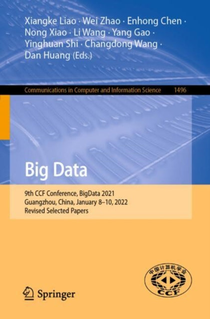 Book cover of: Big Data. By: Xiangke Liao