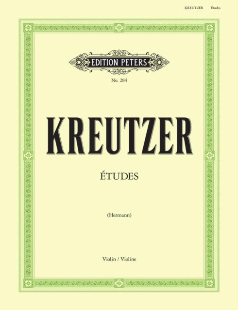 Book cover of: 42 Etudes (Caprices) for Violin