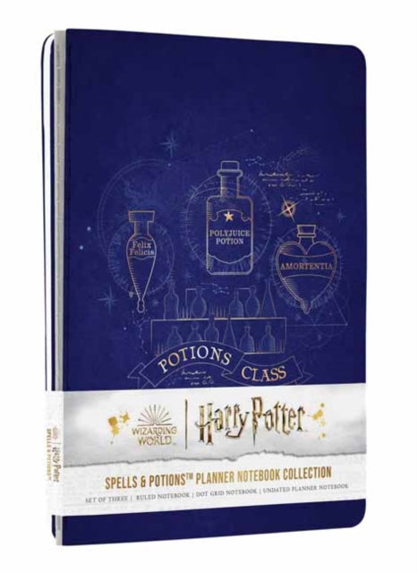 Book cover of: Harry Potter: Spells and Potions Planner Notebook Collection (Set of 3). By: Insights