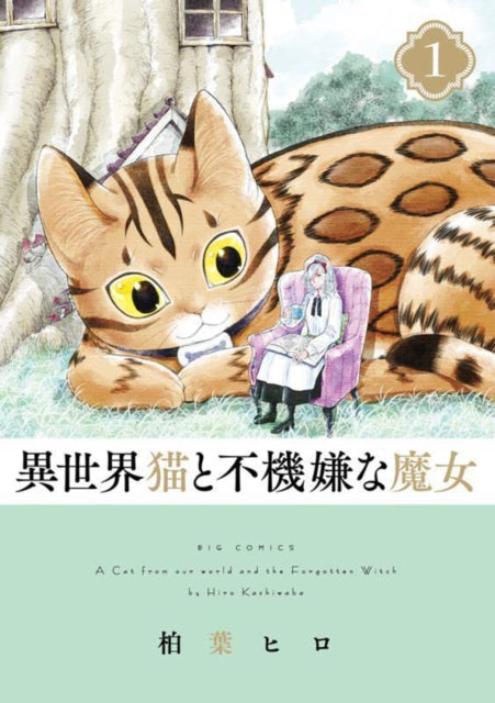 Book cover of: Cat from Our World and the Forgotten Witch Vol. 1. By: Hiro Kashiwaba