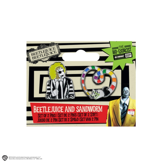 Book cover of: Set of 2 Beetlejuice and Sandworm Pins
