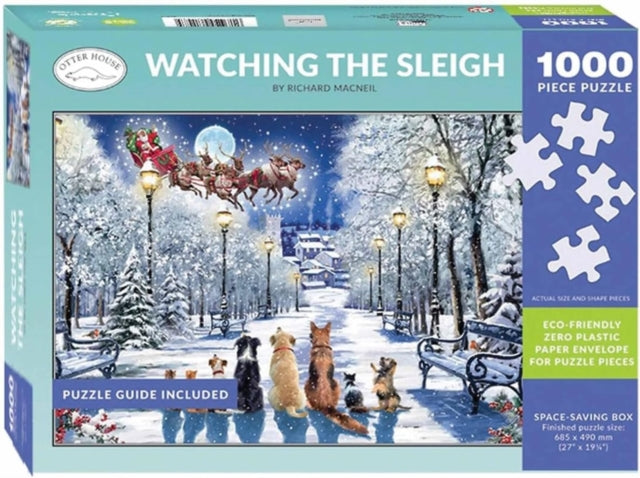 Book cover of: Jigsaw 1000 Piece - Watching The Sleigh (L)