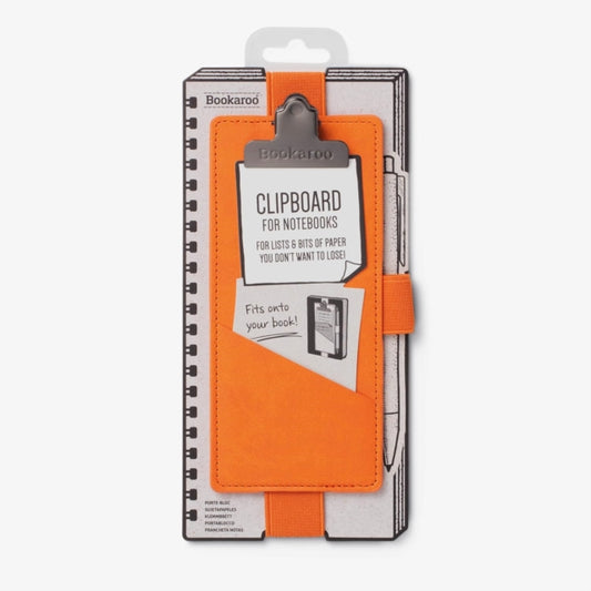 Book cover of: Bookaroo Notebook Clipboard - Orange