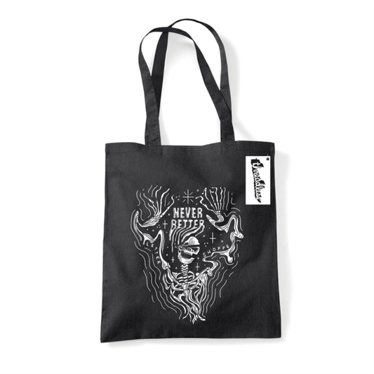 Book cover of: Letter Shoppe (Never Better Said) Black Tote Bag