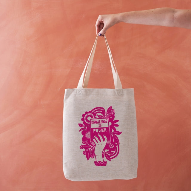 Book cover of: Knowledge is Power - Literary Tote Bag