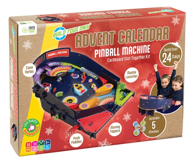 Build Your Own Pinball Machine Cardboard Slot-Together Kit