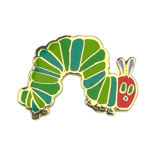 Book cover of: Caterpillar Pin Badge