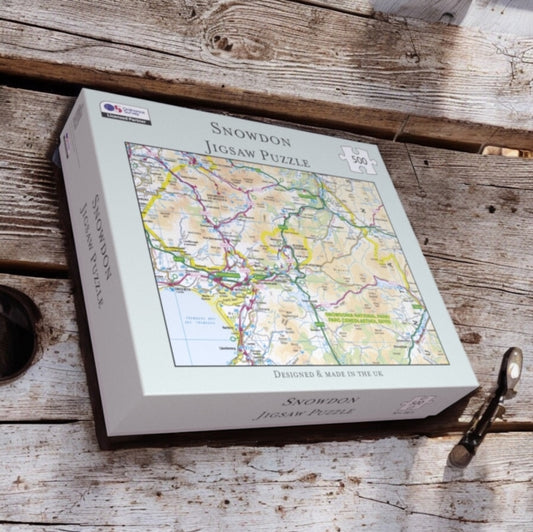 Book cover of: OS Map 500 Piece Premium Jigsaw Puzzle - Snowdonia National Park