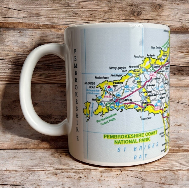 Book cover of: OS Map Ceramic Mug - Pembrokeshire Coast National Park