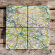 Book cover of: OS Map Ceramic Four Coaster Set - Peak District National Park