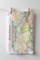 Book cover of: OS Map Tea-towel - Brecon Beacons National Park