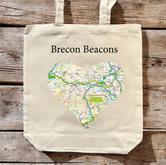 Book cover of: OS Map Premium Canvas Tote Bag - Brecon Beacons National Park