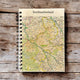 Book cover of: OS Map Wooden Lined Notebook - Northumberland National Park